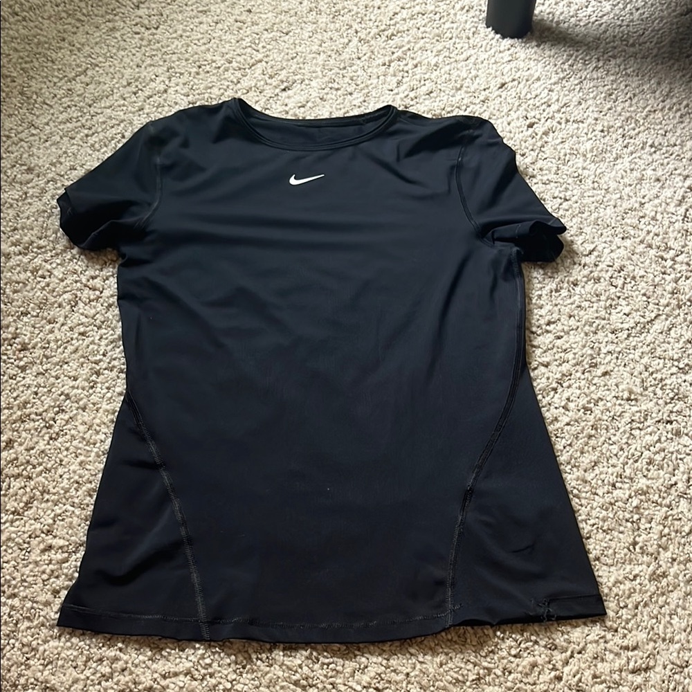 Nike Black Fitted Short Sleeve Tee